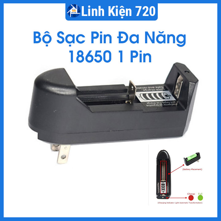 Bộ sạc pin 18650 1 pin đa năng