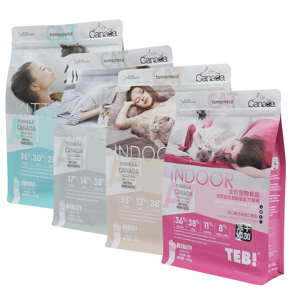 Hạt Cho Mèo TEB A Mix Thịt Cá Sấy Khô - Đủ 4 Vị - [Nông Trại Thú Cưng]