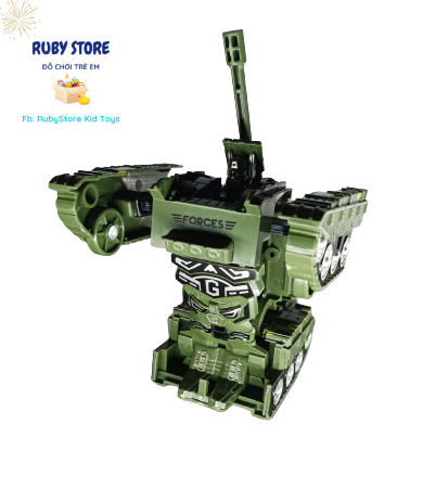 Xe tăng biến hình robot bằng sắt