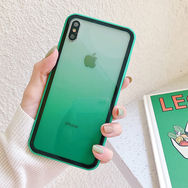 Ốp lưng iphone Ombre Giả Kính 7 Màu 6/6plus/6s/6s plus/6/7/7plus/8/8plus