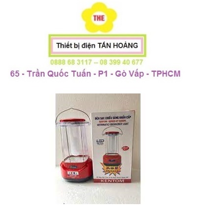 [HCM]Đèn sạc chiếu sáng khẩn cấp Kentom KT3200PL ( ĐỎ ) KT3200