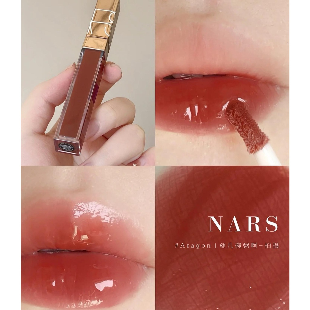 New 2022 - Son Bóng Nars Lip Gloss Màu Aragon Fullsize Fullbox | Lazada.Vn