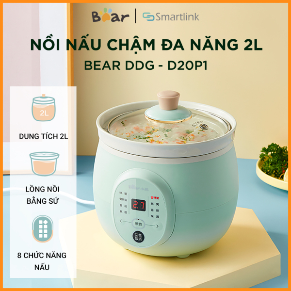 Giá bán Nồi nấu chậm 2L Bear DDG-D20P1 - Hàng Chính Hãng