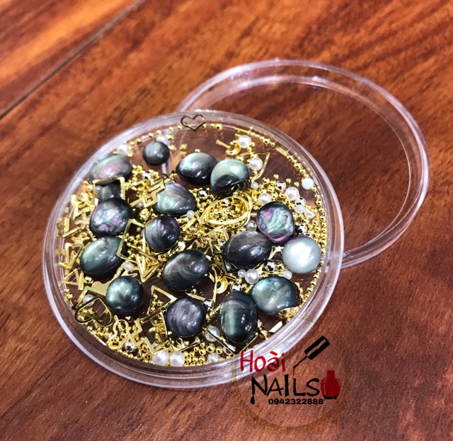 Khay kl + trai mix Phụ kiện Nail