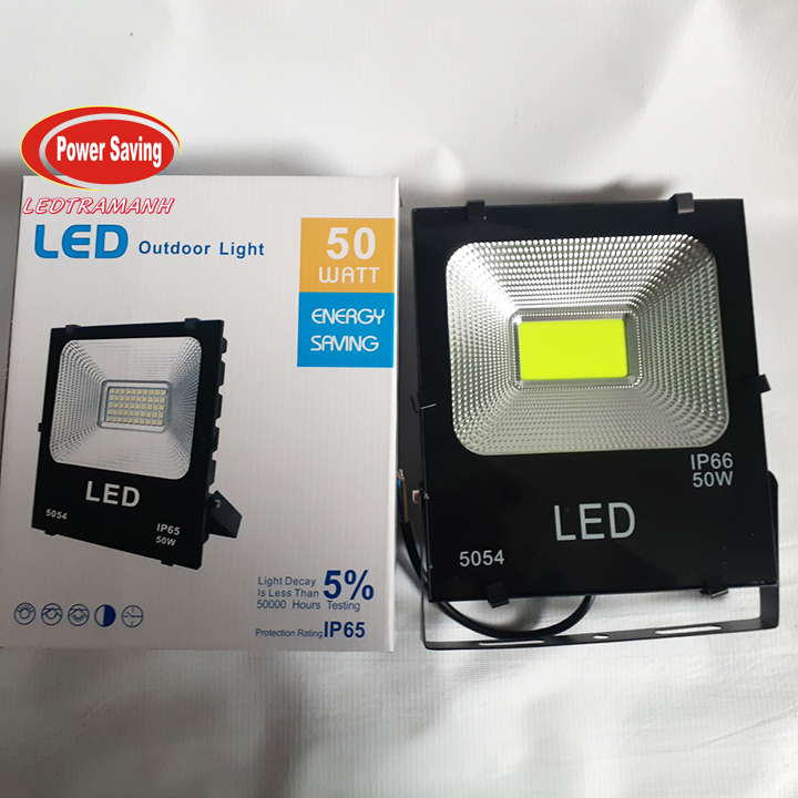 Đèn pha led 50w 5054 chip Cob màu xanh lá