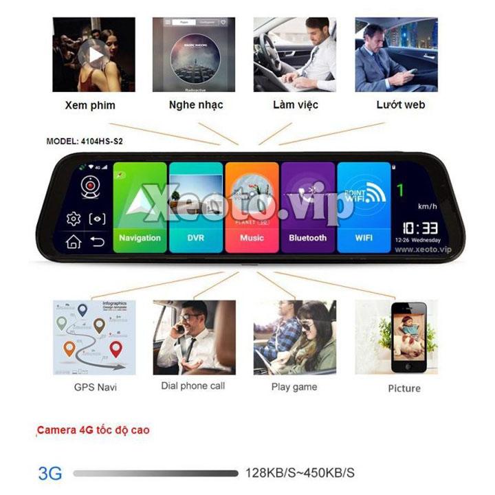 Camera hành trình Android 8.1 sim 4g , Ram 2G tặng thẻ nhớ 32G