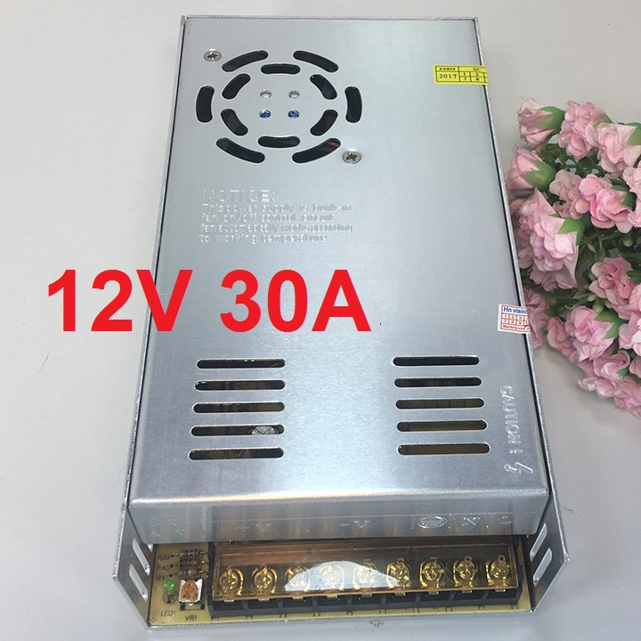 Bộ nguồn tổng 12v - 30A cho camera và đèn LED