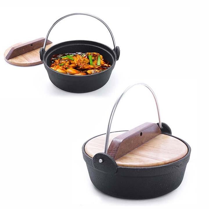 Bộ 2 nồi gang chống dính Dragon