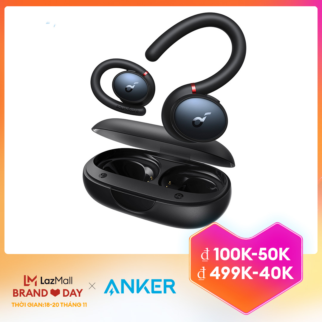 Soundcore by Anker Sport X10 True Wireless Bluetooth Sport Earbuds, Rotatable Earbuds Over-Ear Hooks for Ultimate Comfort and Secure Fit, Deep Bass Headset