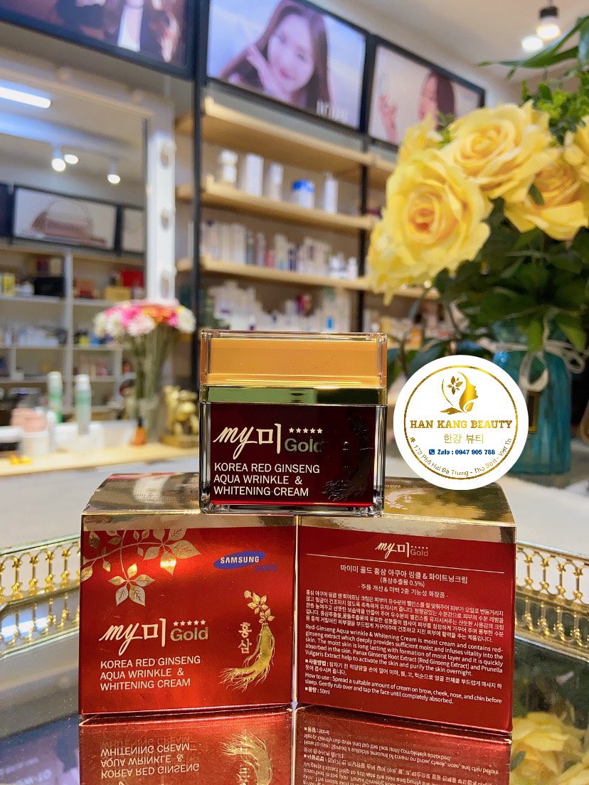 Kem dưỡng da trắng hồng sâm my gold hàn quốc