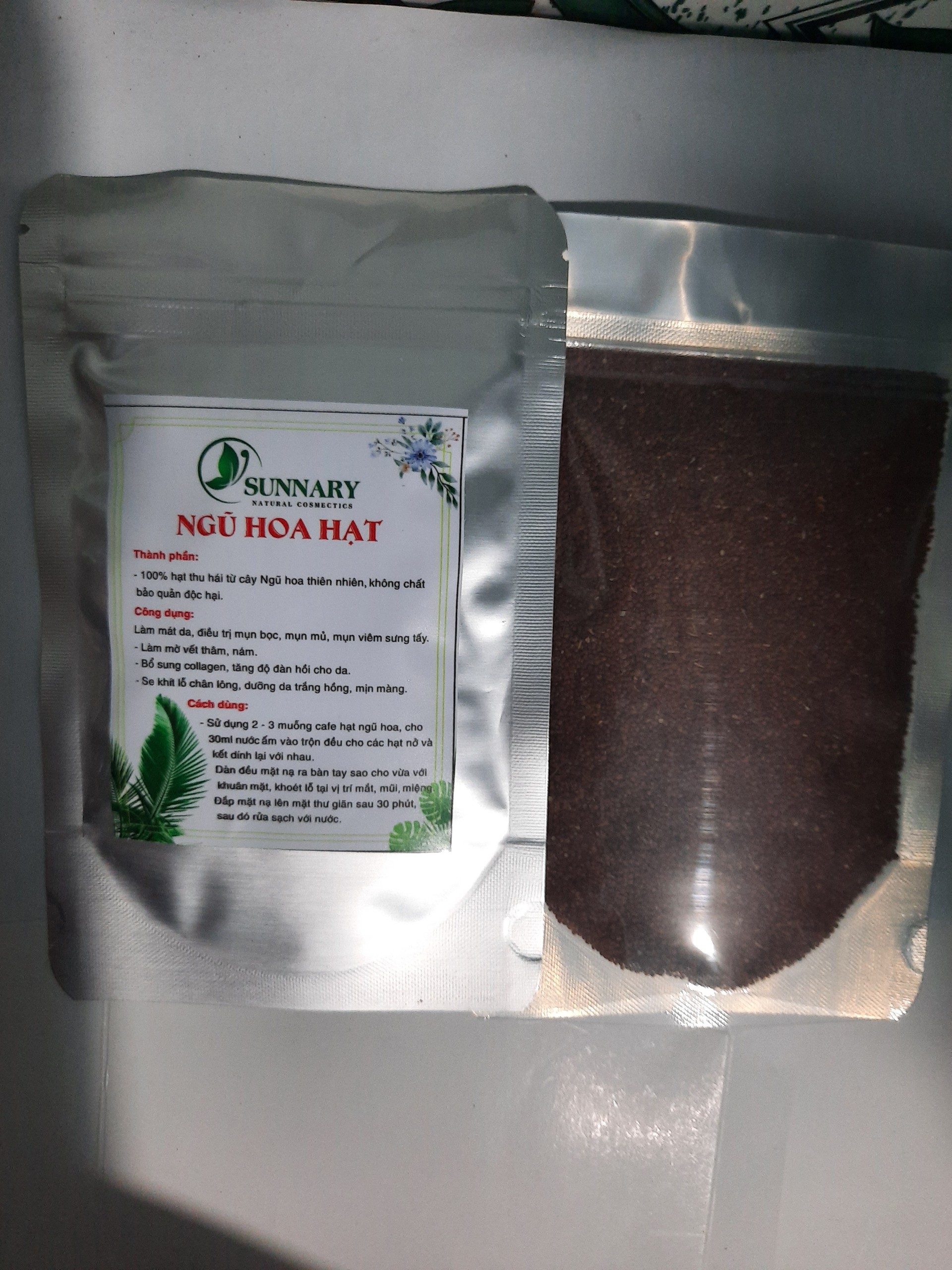 [HCM]Mat nạ ngũ hoa hat dương da 100gr