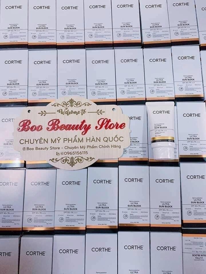 Kem Chống Nắng Corthe 50g - Kiềm Dầu, Nâng Tông Tự Nhiên Và Không Gây Bí Da