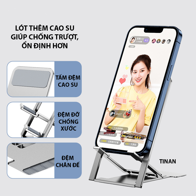 Giá Đỡ Điện Thoại, Máy Tính Bảng, Nhỏ Gọn, Dễ Dàng Gấp Lại