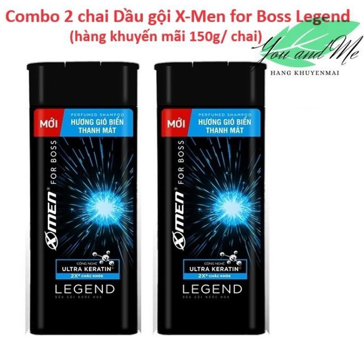 (Combo 2x150g hàng khuyến mãi) Dầu Gội Nước Hoa XMen For Boss Intense/ Legend