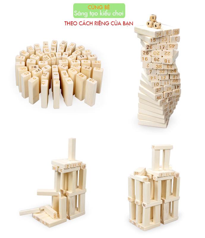 Đồ chơi rút gỗ bằng số 51 cây -E16DC63