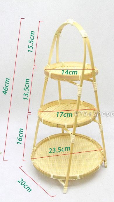 Kệ mẹt trang trí 3 tầng