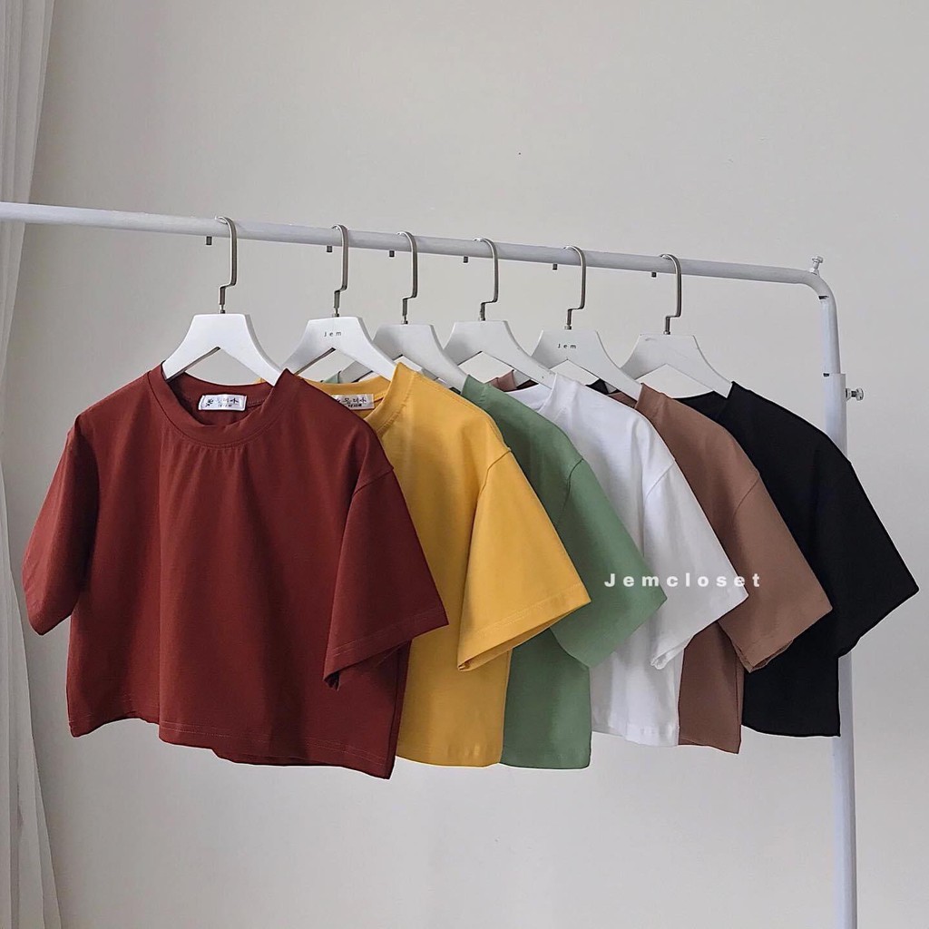 Áo Croptop Trơn ABI - 10084 (JEM CLOSET)