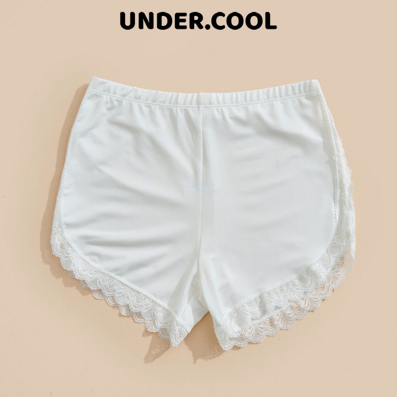Quần mặc váy undercool chất su thoáng mát phối viền ren