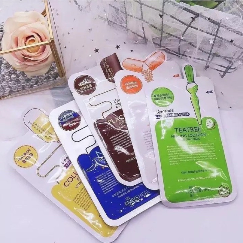 Mặt Nạ Mediheal Essential Teatree/ Vita/ Placenta/ Collagen