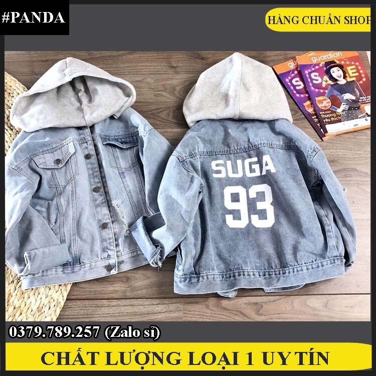 Áo khoác jean nữ Sugar xám xanh đẹp form vừa dưới 58Kg cho chị em xinh hơn