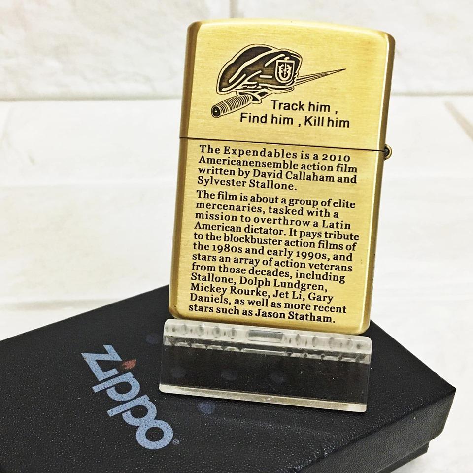 [HCM]Hột quẹt zippo mỹ USA tem đỏ