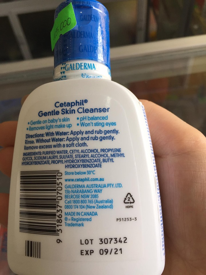 Sữa Rửa Mặt Cetaphil Gentle Skin Cleaner 500ml