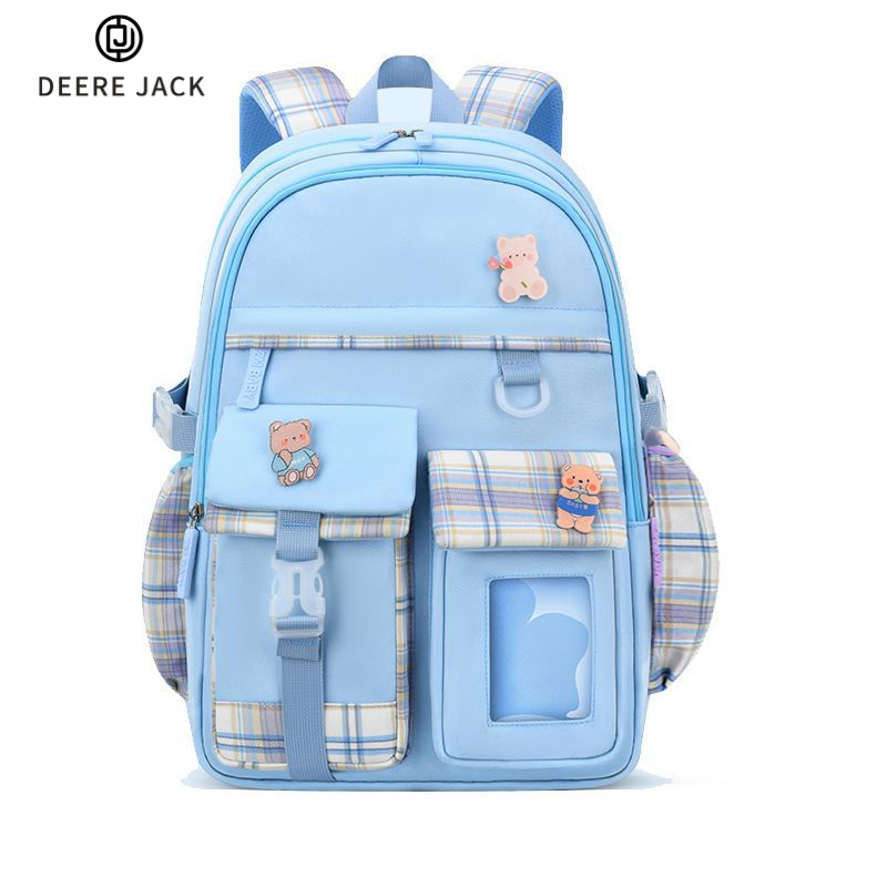 Deere Jack ⚡Miễn Phí Vận Chuyển⚡ New schoolbag for elementary school students Large capacity lightweight children's backpack for girls grades 1-3-6