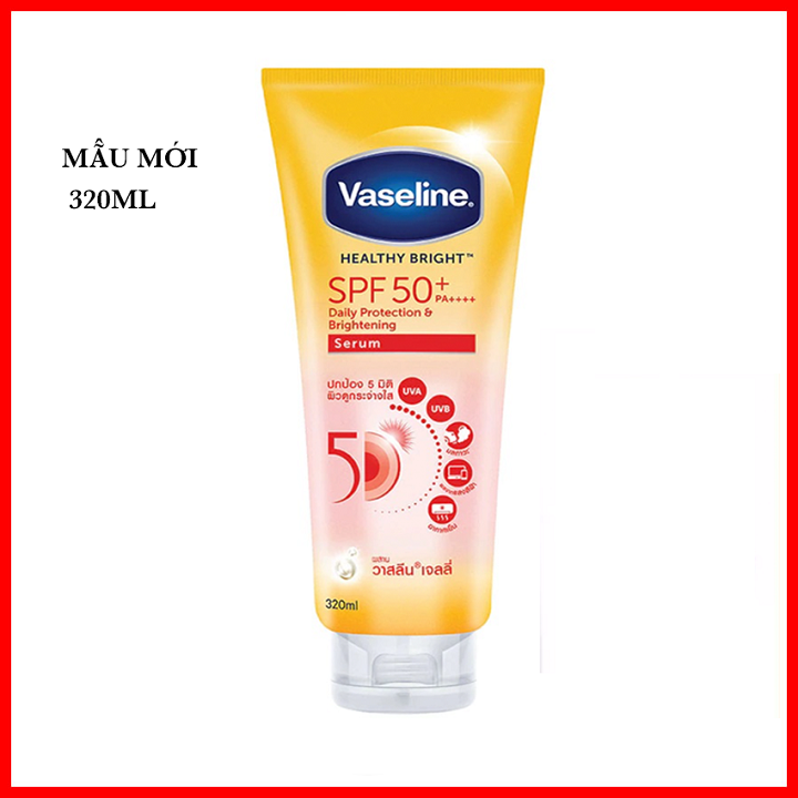 Dưỡng Thể Trắng Da Vaseline Bright Gluta-Hya Serum Burst Lotion 330ml