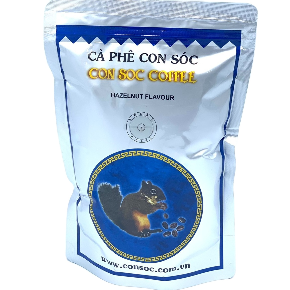 Cà phê Con Sóc pha phin Bịch Xanh 500gam