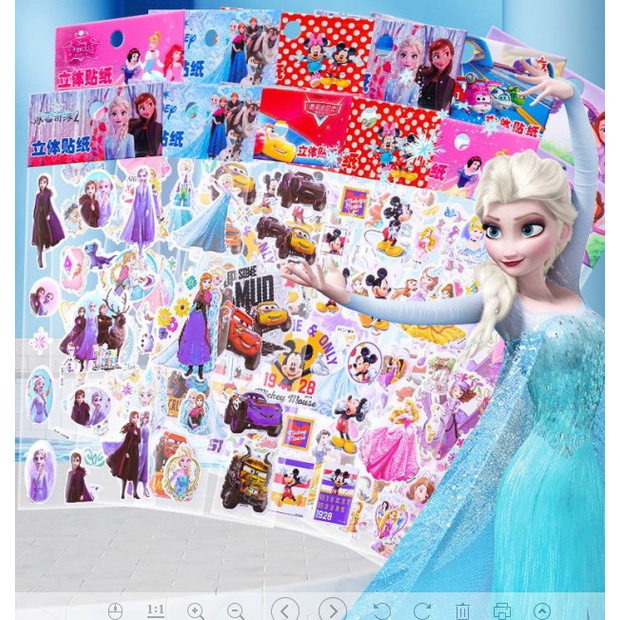 Miếng dán 3D Sticker(ngẫu nhiên)