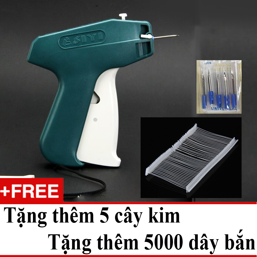 Máy bắn tem mác quần áo siyi, tặng 5000 dây bắn mác dài 2 cm + 5 cây kim bắn