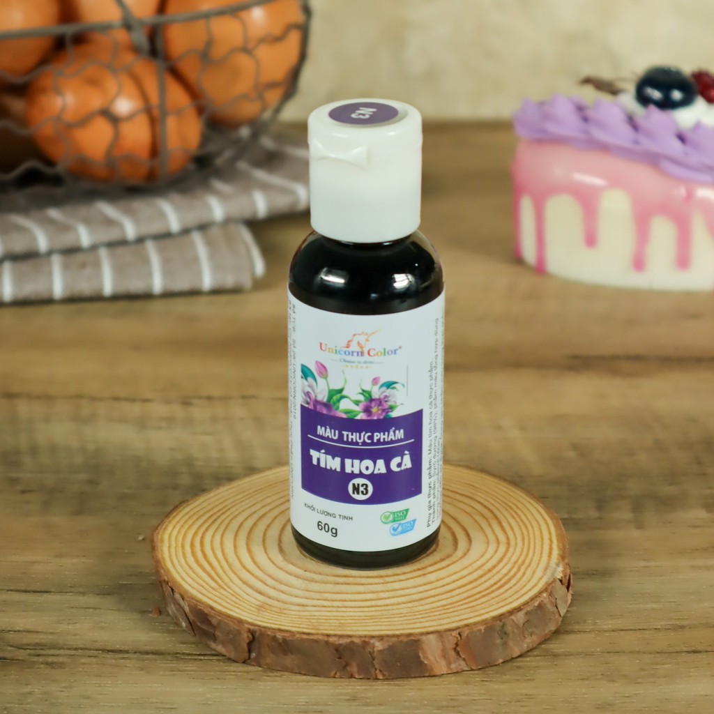 Màu thực phẩm 60g - Tím hoa cà (Syrup color purple) - Unicorn color