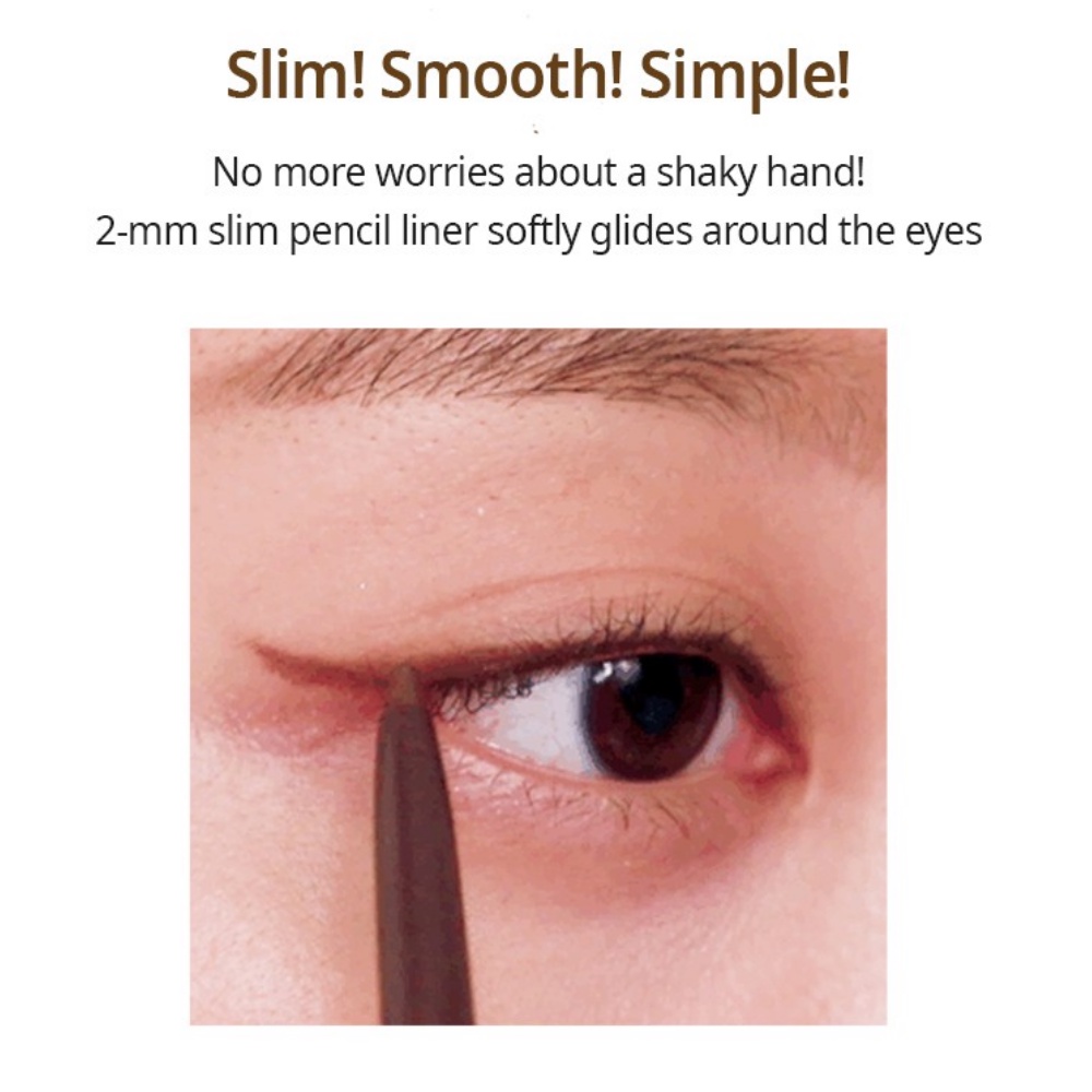 [Chính hãng] Chì kẻ mắt không trôi Clio Sharp So Simple Waterproof Pencil Liner 0.14g