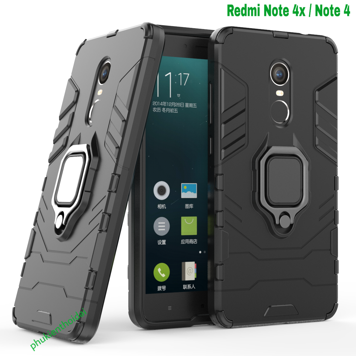 Ốp lưng Xiaomi Redmi Note 4x / Note 4 dùng chung Iron Man Iring chống sốc chống va đập mạnh