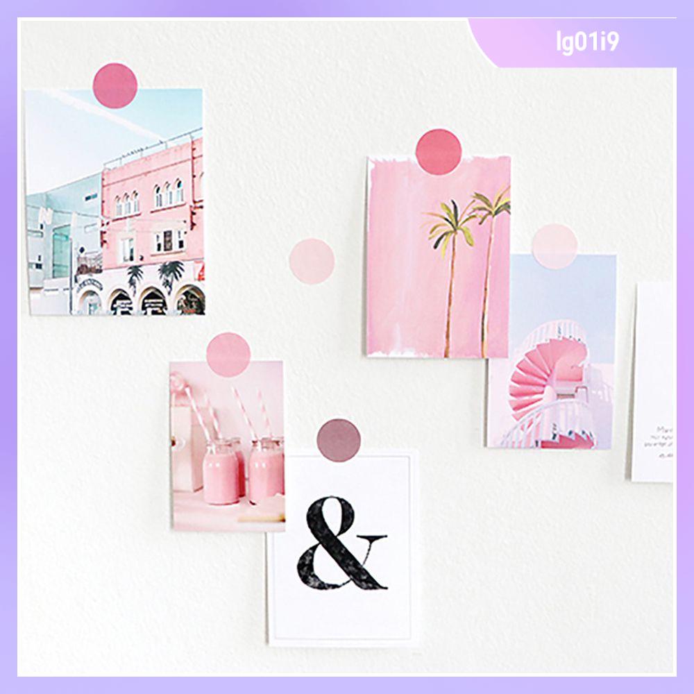 1 pc 4 Sheets/Set Multifunctional Basic Label Stickers Kawaii Dot Paper Adhesive Sticker For Kids DIY Scrapbooking Albums Stationery Supplies
