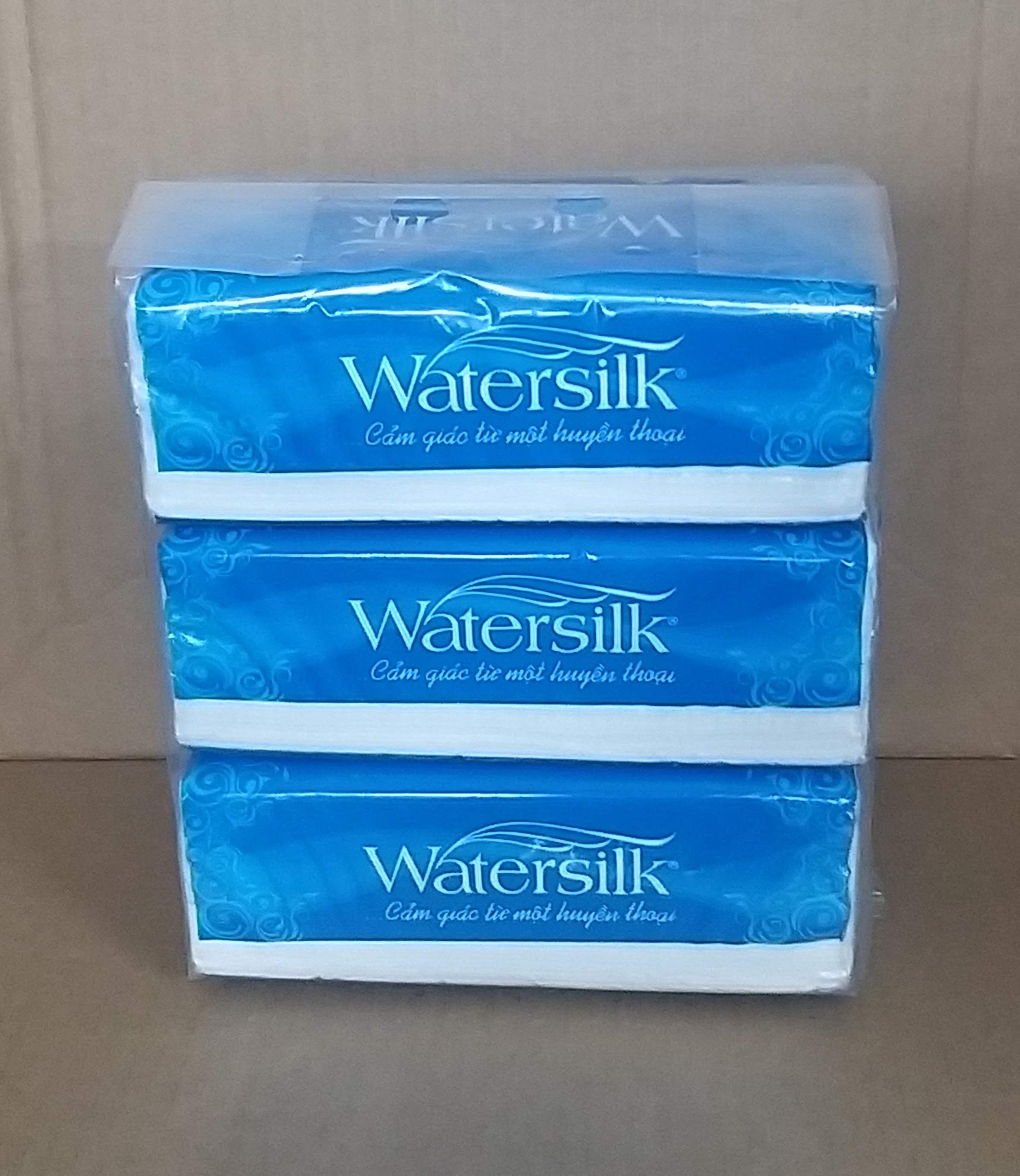 Combo 3 gói khăn giấy rút Watersilk (gói 200 tờ)