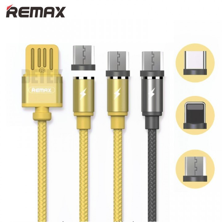 [HCM]Cáp sạc Nam Châm REMAX RC - 095 Series - Sạc cổng Lightning, TypeC & MicroUSB