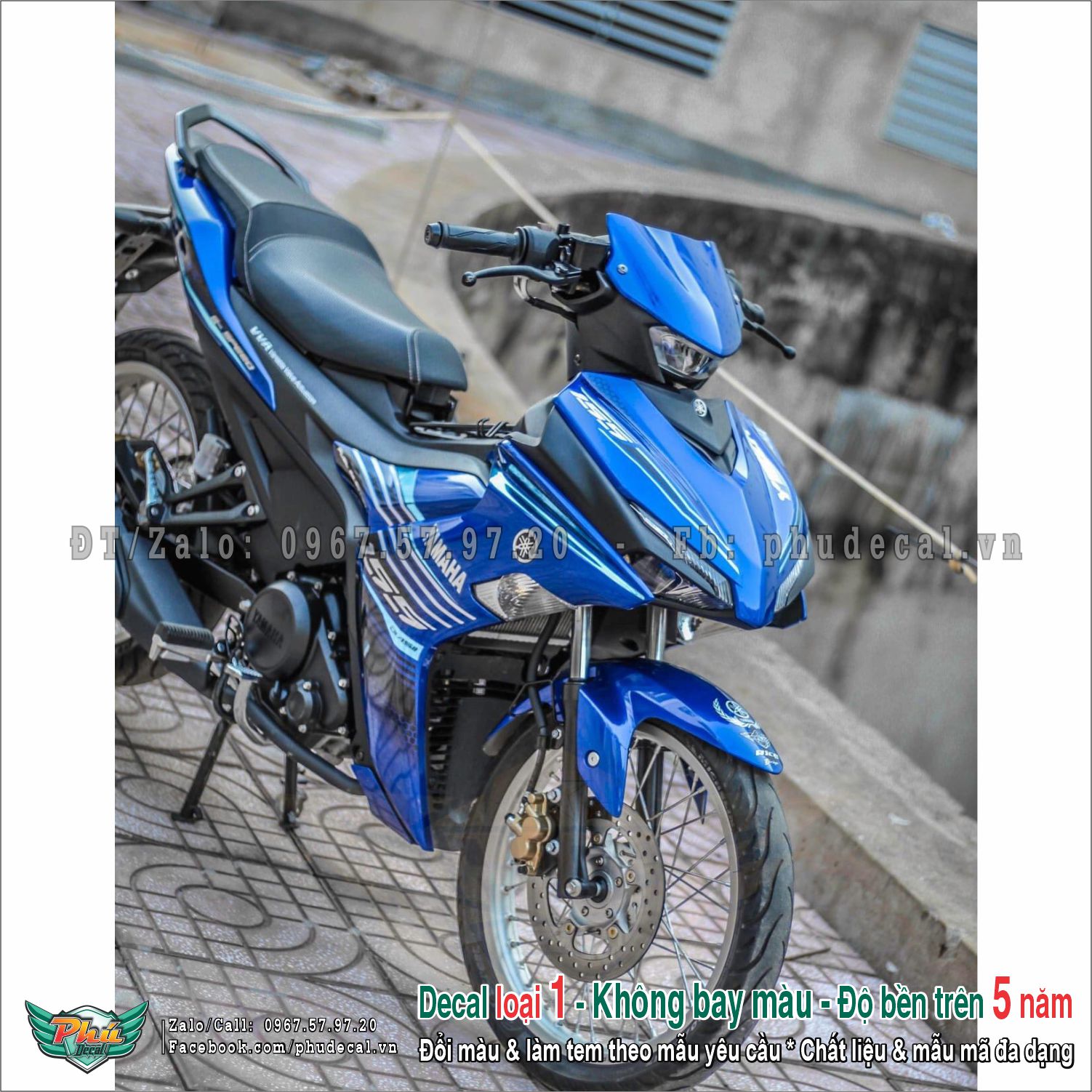 Tem rời Exciter 155 xanh (15)