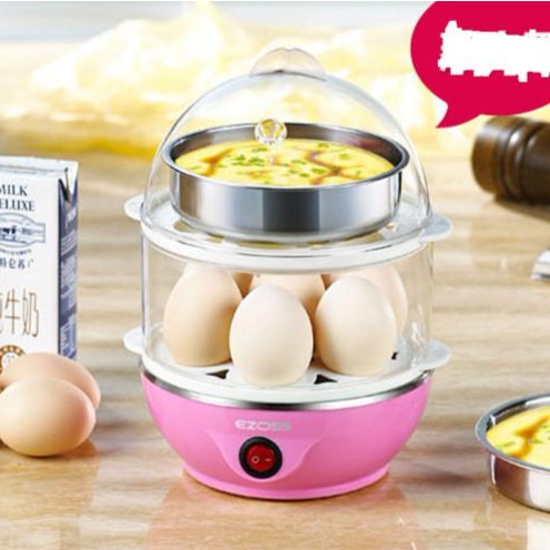 Máy Hấp Trứng , Hấp Thức Ăn Đa Năng 2 Tầng