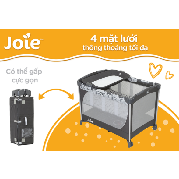 Giường cũi trẻ em Joie Commuter Change Logan