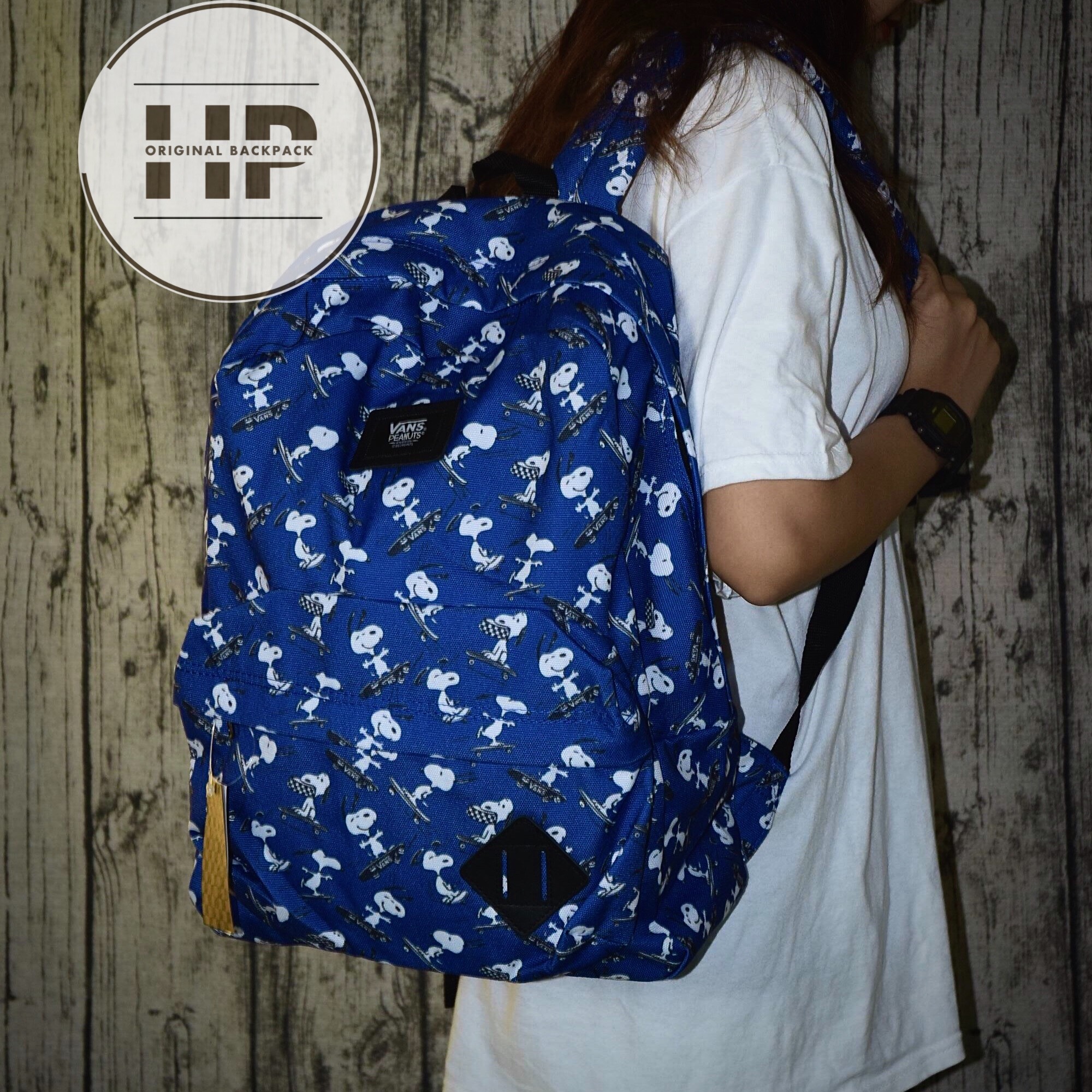 Balo đi học Vans Peanuts Old Skool Backpack (2) – Blue - SB1102A