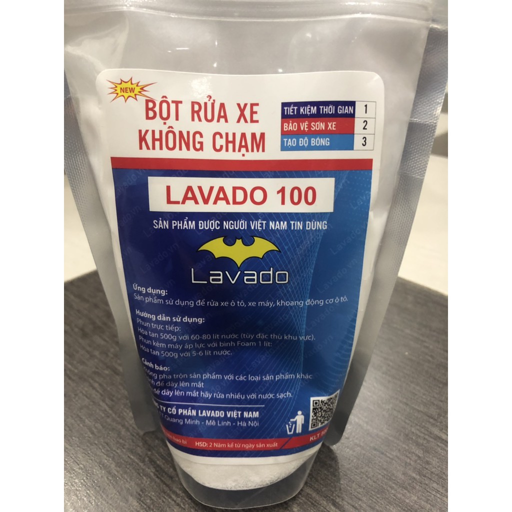 Bột rửa xe không chạm Lavado chính hãng