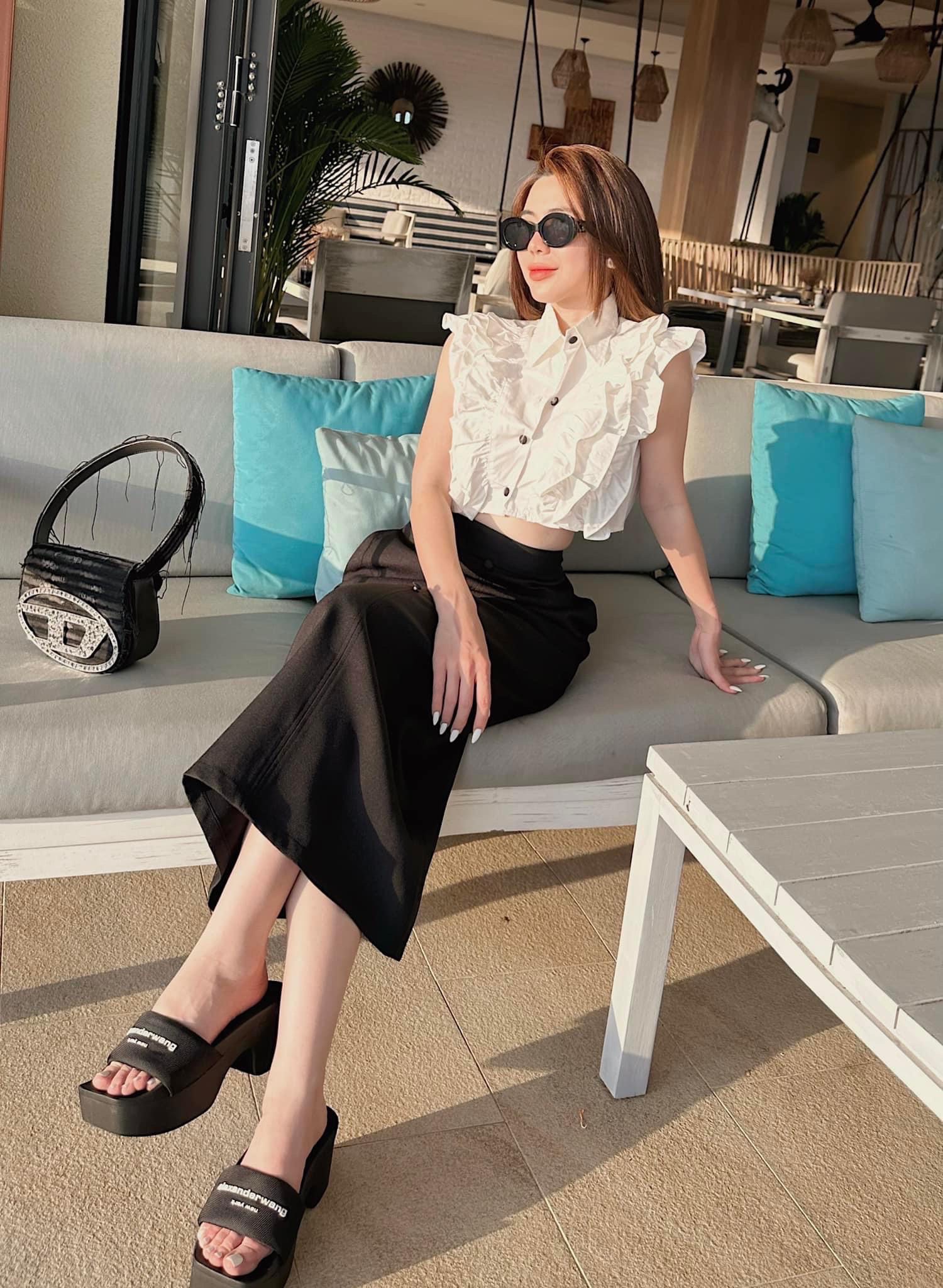 Áo Sơ mi 3 lỗ Bánh Bèo Croptop Siêu Hót