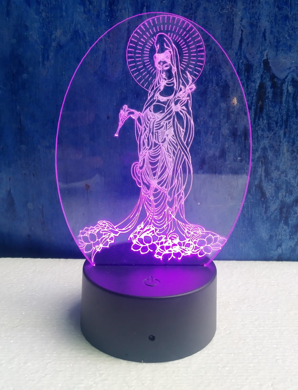 Đèn thờ phật, đèn thờ 3d hình Phật,