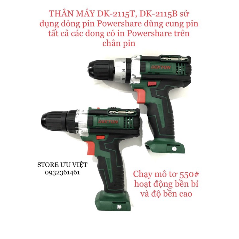 THÂN MÁY KHOAN PIN DK-2115T Dk-2115B