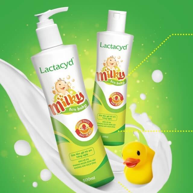 Sữa Tắm Gội Cho Bé LACTACYD (500ML)