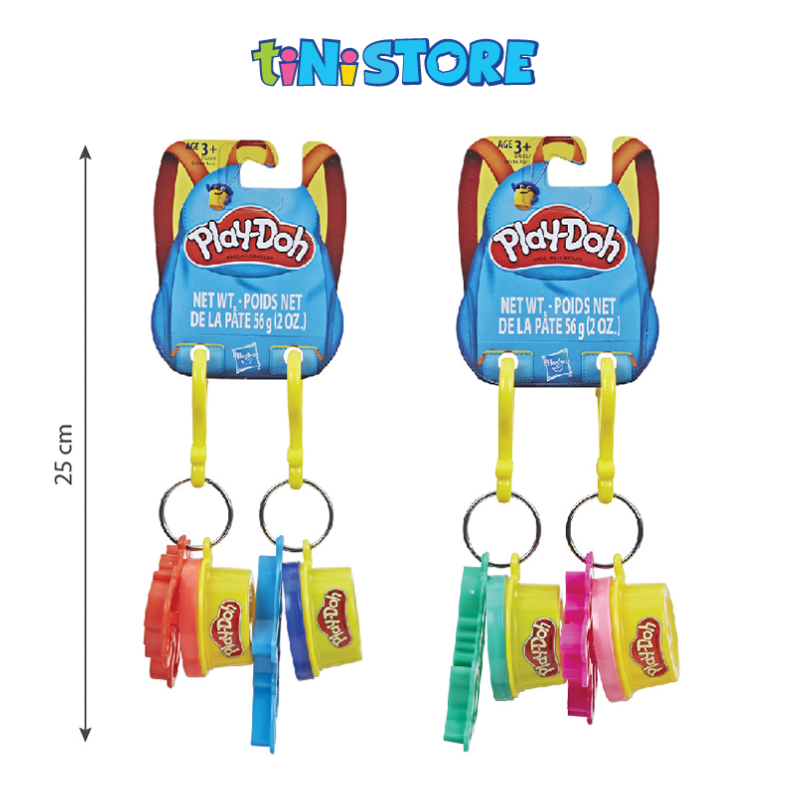 Đồ chơi Hasbro hộp đất nặn móc khóa khủng long và cá mập Play Doh E5000