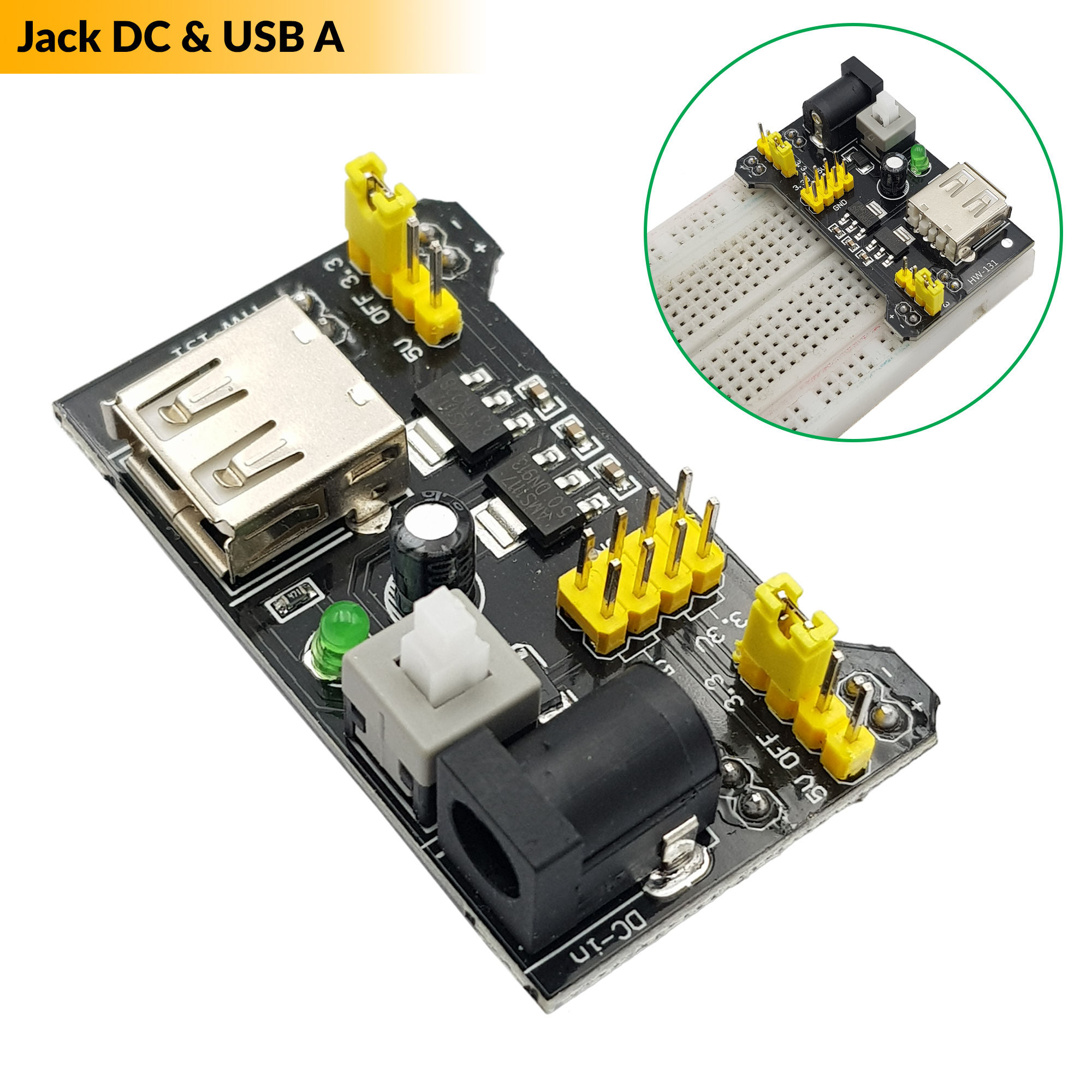 Mạch nguồn cho testboard breadboard mb-102 830 ngõ ra 3.3v / 5v