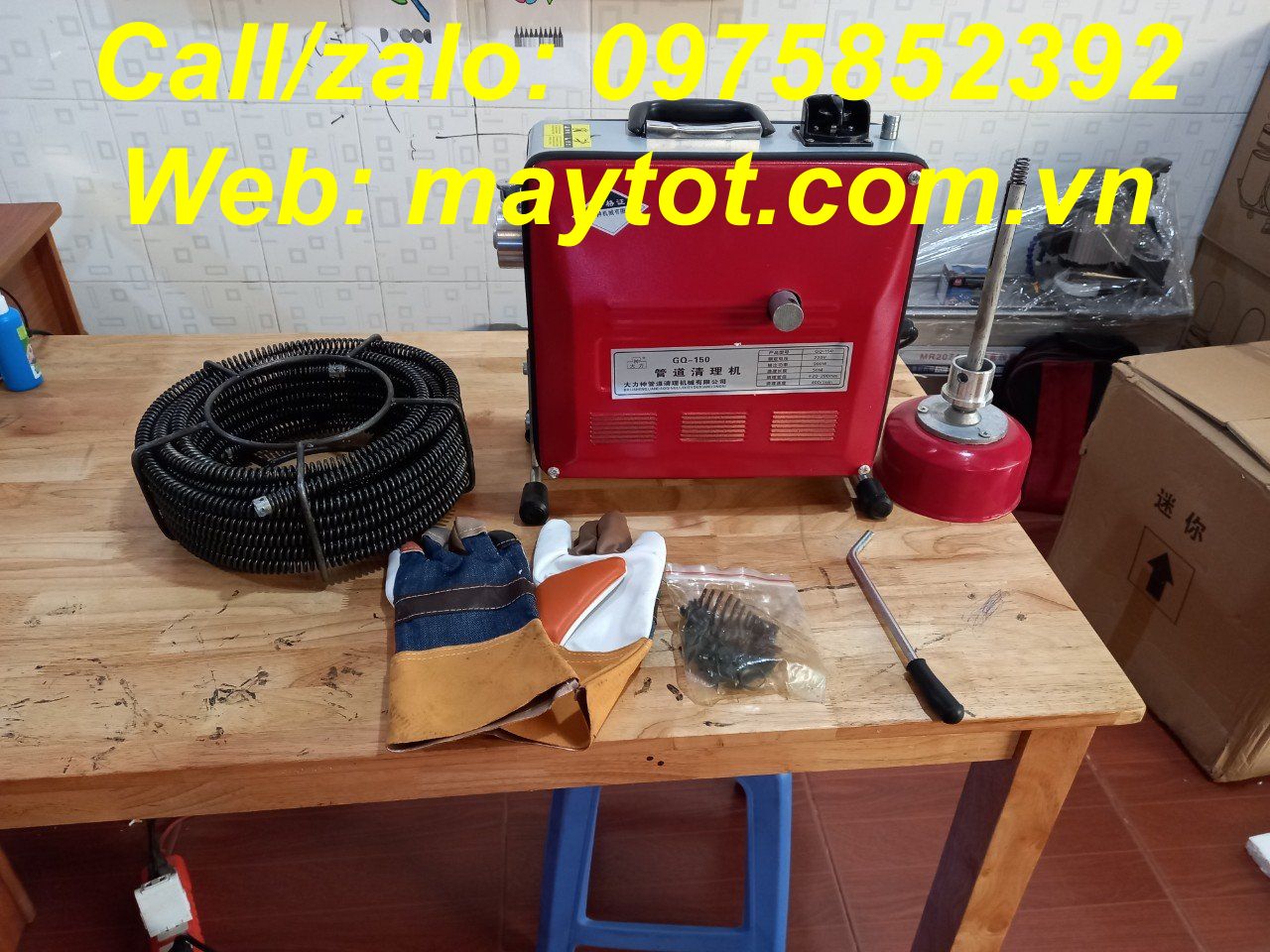 [HCM]Máy thông cống GQ 150 công suất 900W