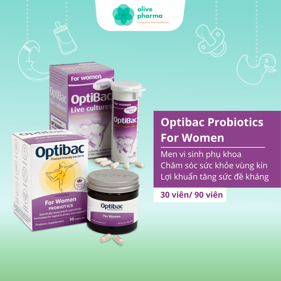 Men vi sinh Optibac tím (Optibac For Women) chuẩn nội địa UK